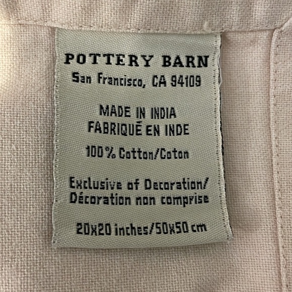 6 Vintage Pottery Barn Embroidered Fall Napkins 100% Cotton - Picture 4 of 7